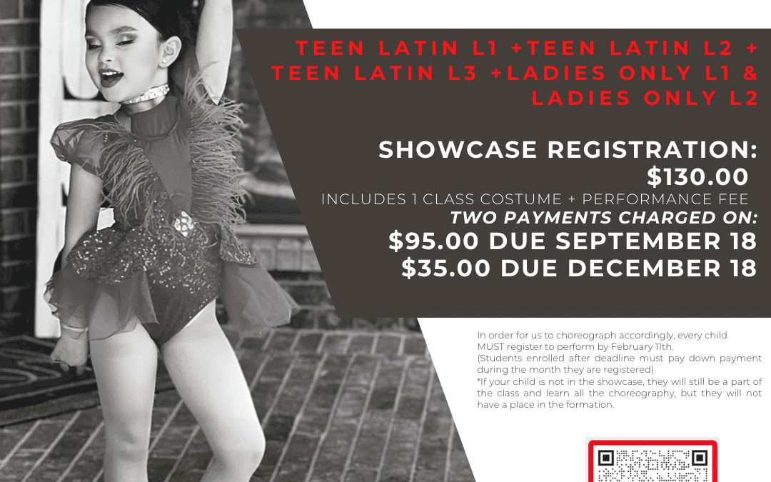 REGISTER FOR SHOWCASE! teens+ladies only